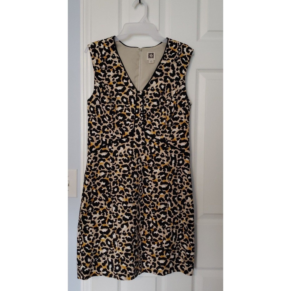 Anne Klein Womans Dress Size 4 Leopard Print